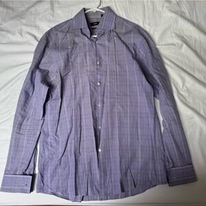 Lot of 7 Dress Shirts - Hugo Boss, Lands’ End, Perry Ellis, Sarar